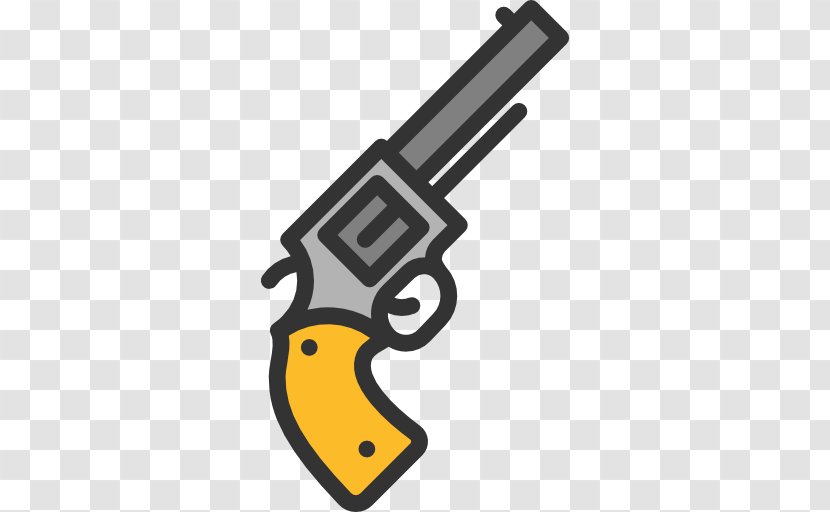 Revolver Pistol Weapon Firearm - Yellow Transparent PNG