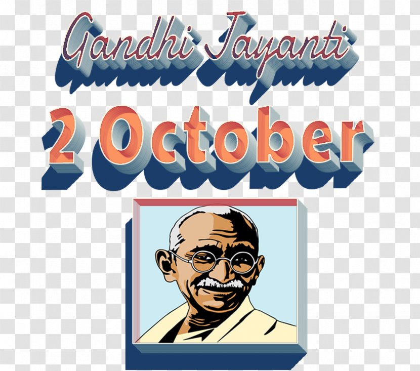 Mahatma Gandhi October 2 Logo Jayanti Clip Art - Text - Mohandas Campaign Transparent PNG