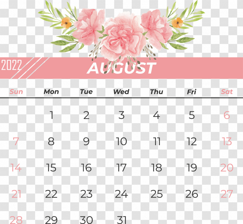 Flower Line Font Calendar Petal Transparent PNG