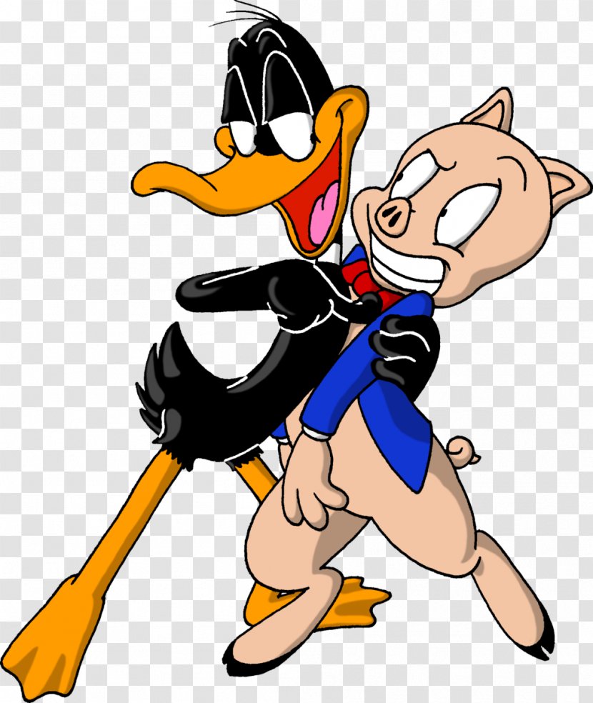 Daffy Duck Porky Pig Looney Tunes Character Animated Cartoon - Fiction Transparent PNG