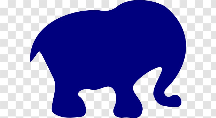 Elephantidae Silhouette Clip Art - Diagram - Blue Elephant Transparent PNG