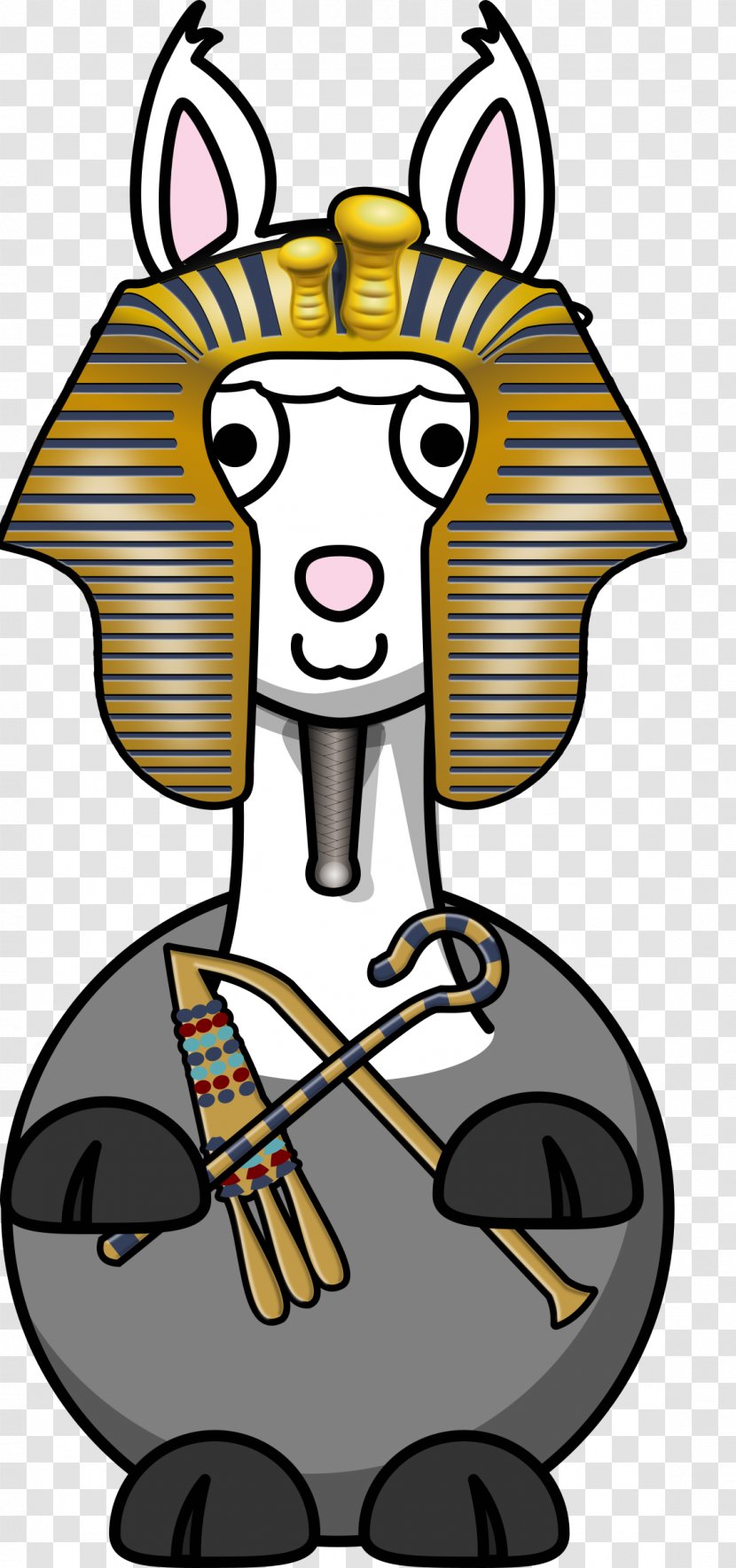 Llama Cartoon Clip Art - Headgear - Egypt Transparent PNG