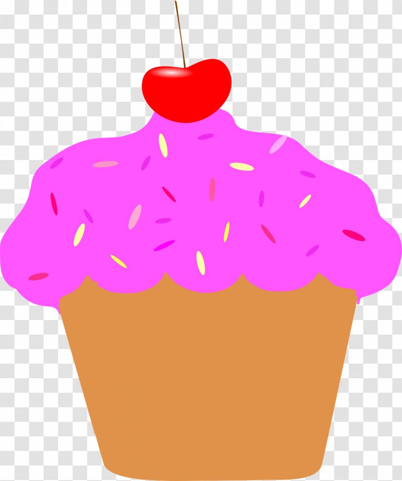 Cupcake Muffin Frosting & Icing Clip Art - Pink - Cake Transparent PNG