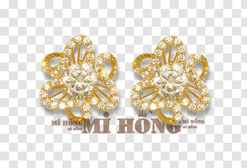 Earring Body Jewellery Diamond - Earrings - Bong Hoa Mai Transparent PNG