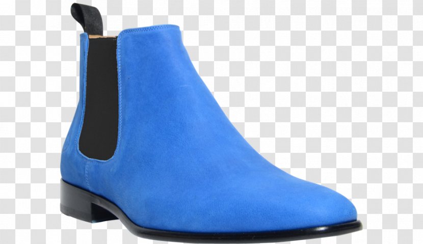 Suede Boot Shoe - Electric Blue - High Elasticity Foam Transparent PNG