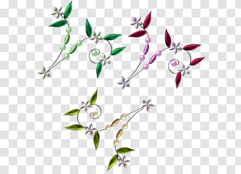 Petal Floral Design Twig Leaf Clip Art - Body Jewellery Transparent PNG