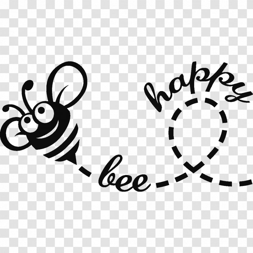 Sticker Wall Decal Adhesive HTML Clip Art - Partition - Happy Bee Transparent PNG