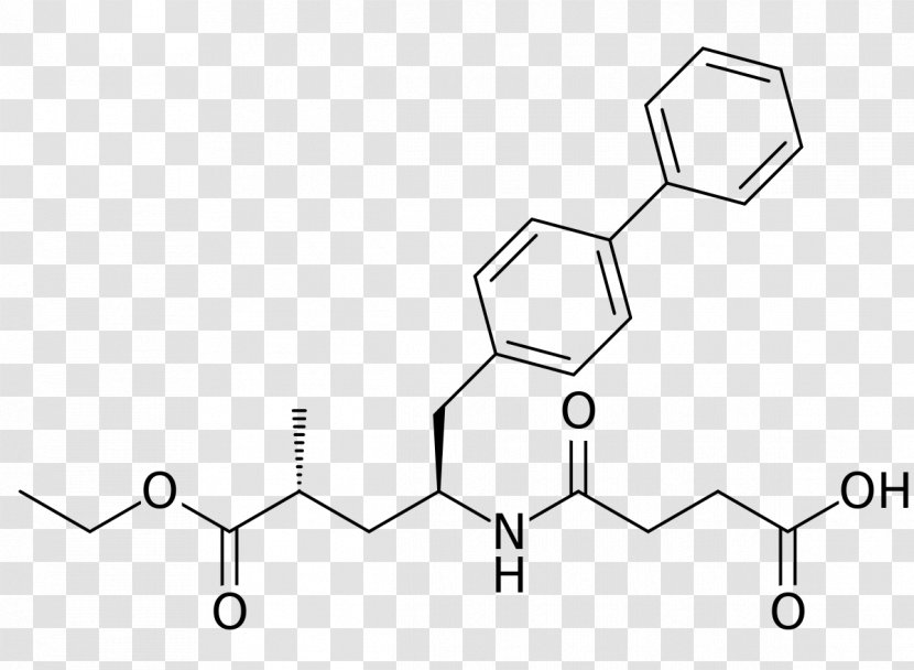 Sacubitril Amyloid Beta Antihypertensive Drug Structure Neprilysin - Material - Structural Formula Transparent PNG