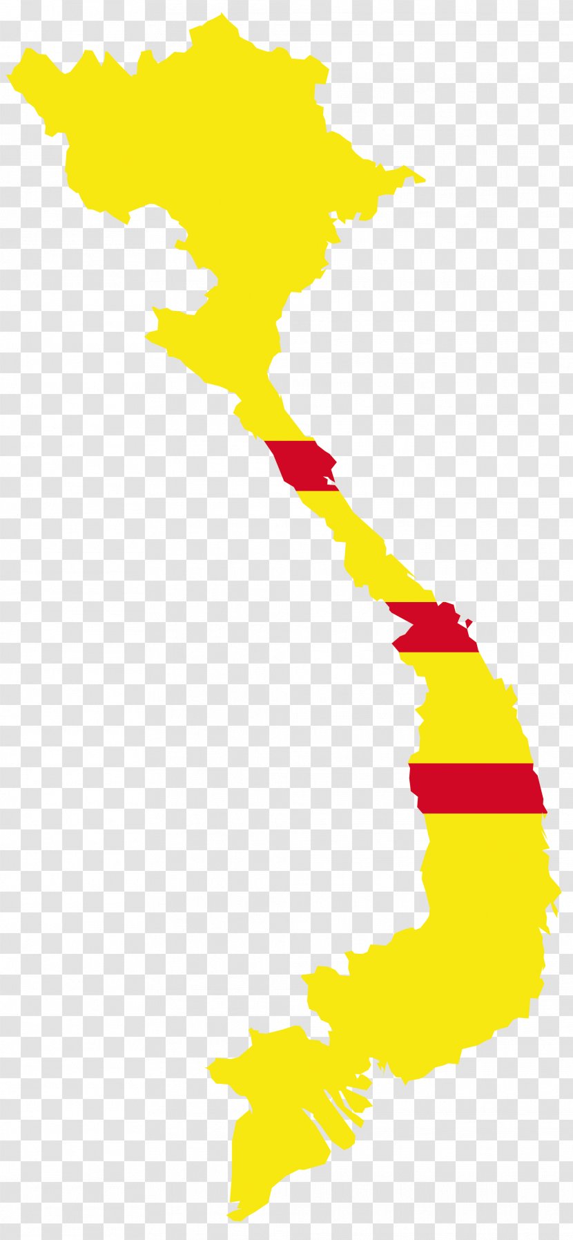South Vietnam Map Flag Of - Silhouette - Nam Transparent PNG