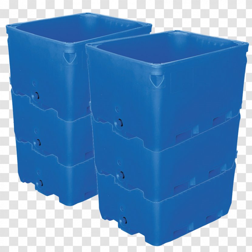 Plastic Flowerpot Cobalt Blue - Rectangle - Design Transparent PNG