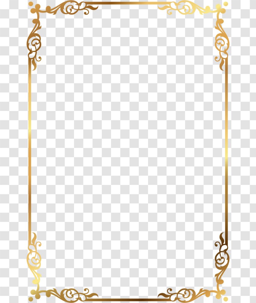 Picture Frame - Material - Golden Text Box Transparent PNG