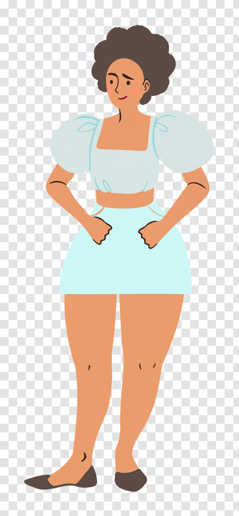 Standing Girl Woman Transparent PNG