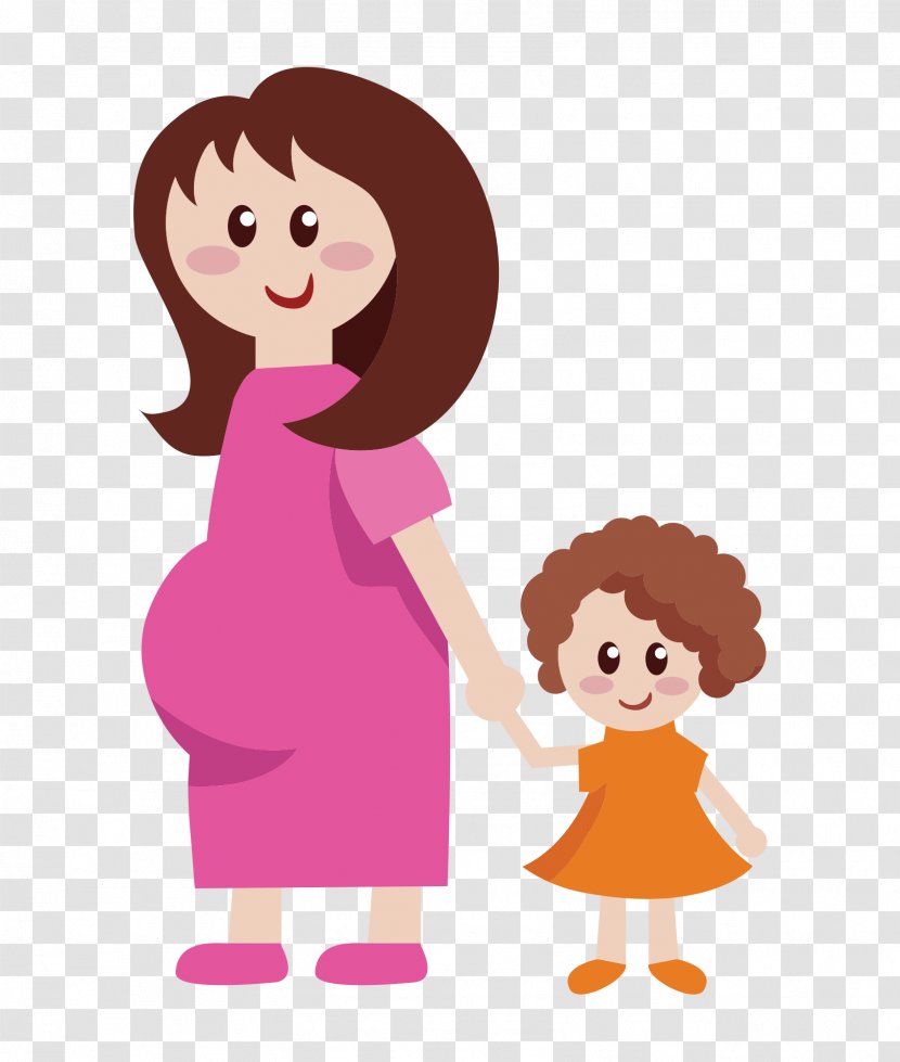 Pregnancy Mother Infant - Tree - Pregnant And Child Transparent PNG