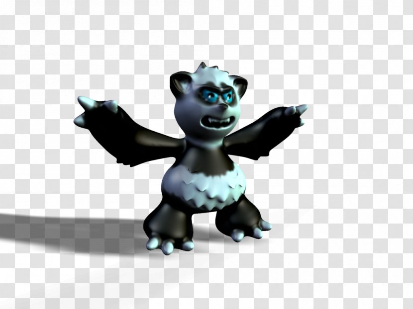 Figurine Animal - Angry Panda Transparent PNG