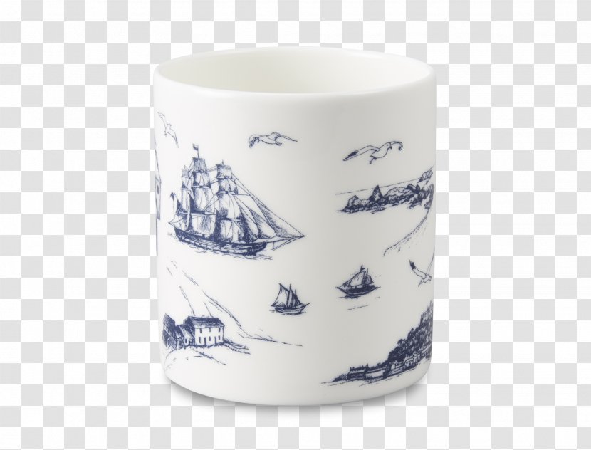 Mug Blue And White Pottery Ceramic Cobalt Porcelain - Tableware Transparent PNG