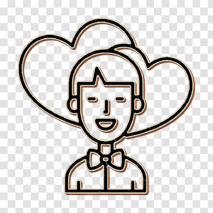 Man In Love Icon People Icon Boy Icon Transparent PNG