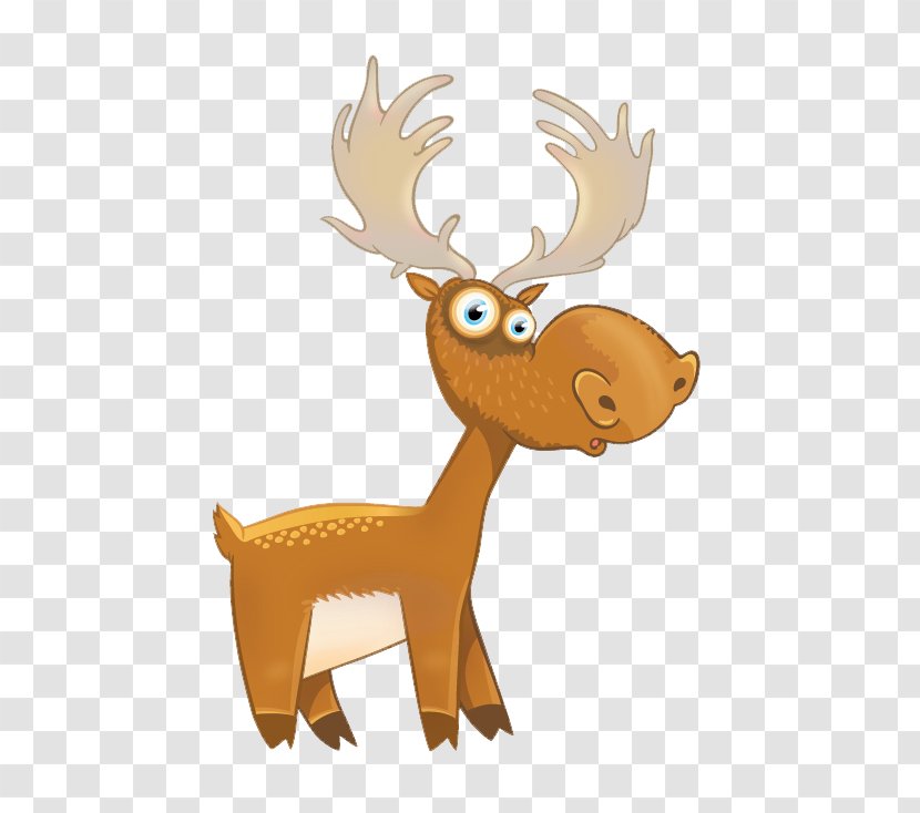 Reindeer Cartoon Creativity Illustration - Antler - Creative Cute Transparent PNG