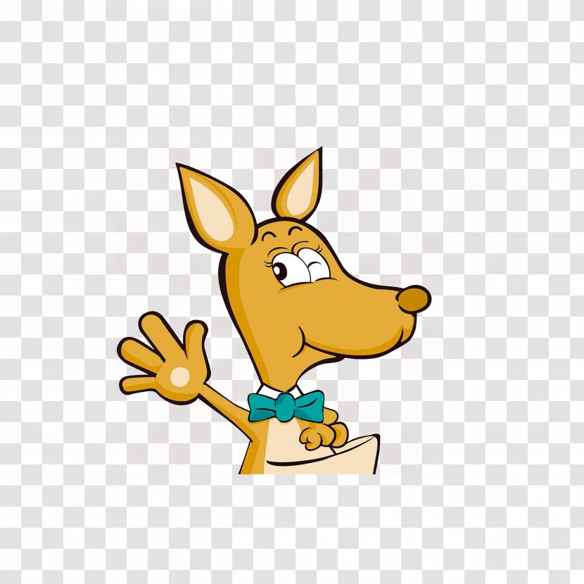 Wink Cartoon - Dog Like Mammal - A Kangaroo With Transparent PNG