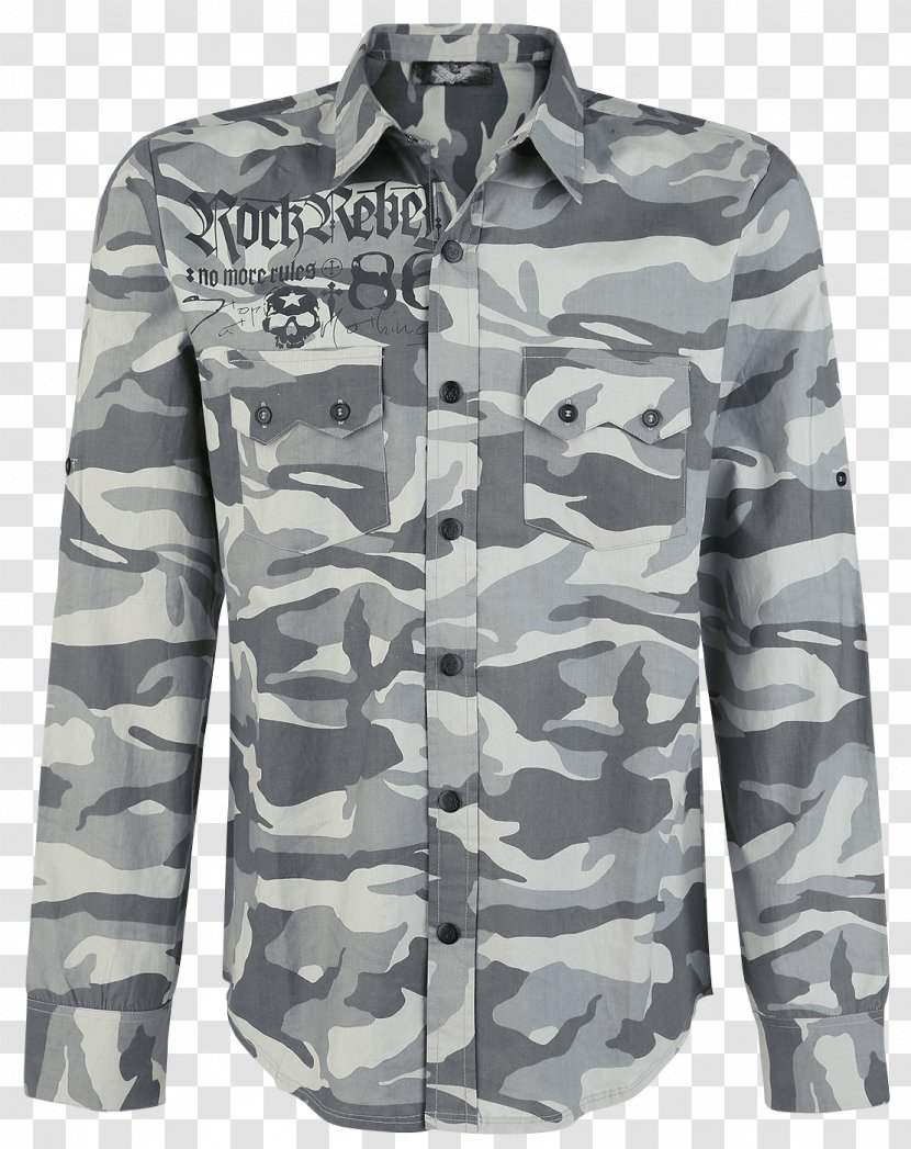 Long-sleeved T-shirt Clothing - Fashion - CAMOUFLAGE Transparent PNG