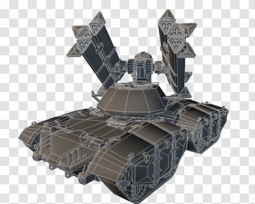 Low Poly Tank Polycount - Wires Transparent PNG