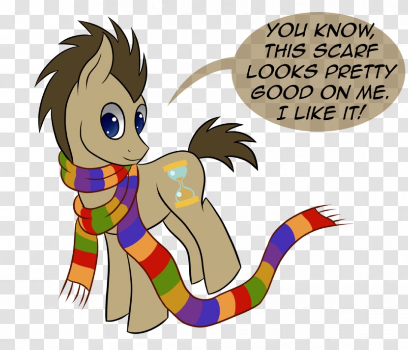 Pony DeviantArt The Doctor Drawing Image - Tail - Art Who Scarf Transparent PNG