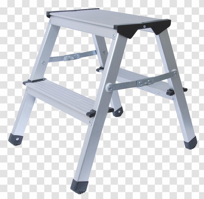 Aluminium Ladder Stool ABRU Chanzo - Escabeau Transparent PNG