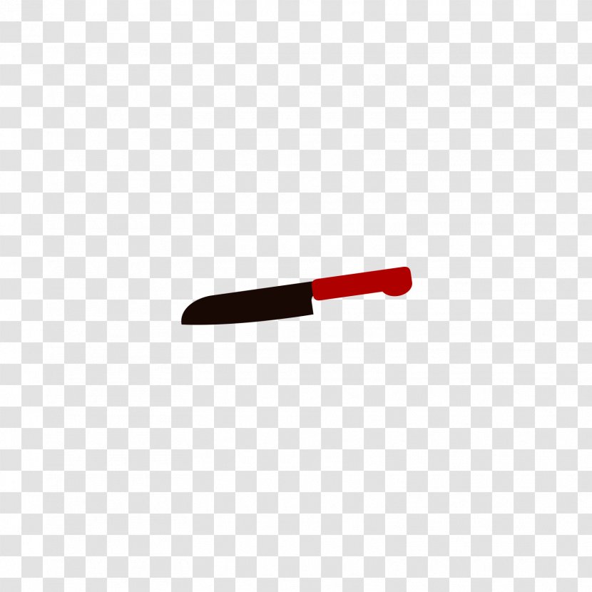 Knife Fork Icon - Kitchen - Red And Black Knives Transparent PNG