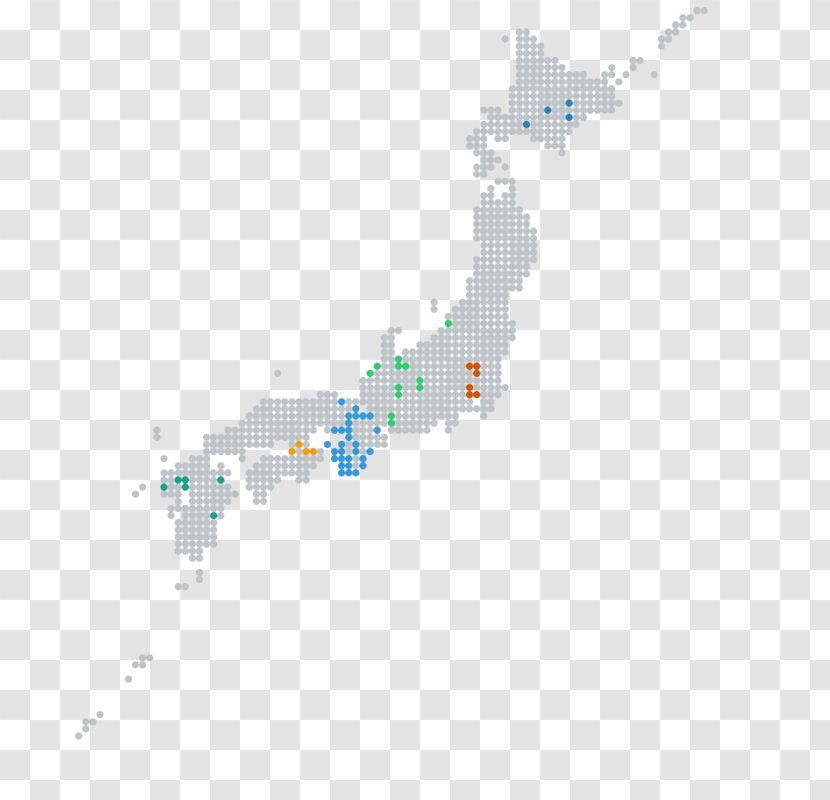 Tokyo Prefectures Of Japan World Map Osaka - Dotted Transparent PNG