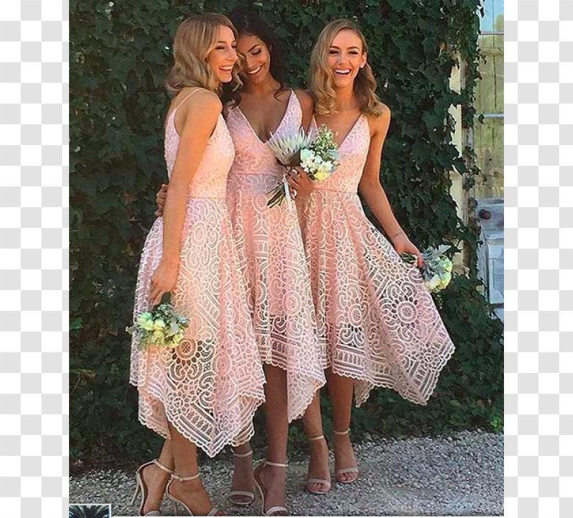 Neckline Bridesmaid Dress Wedding - Watercolor Transparent PNG