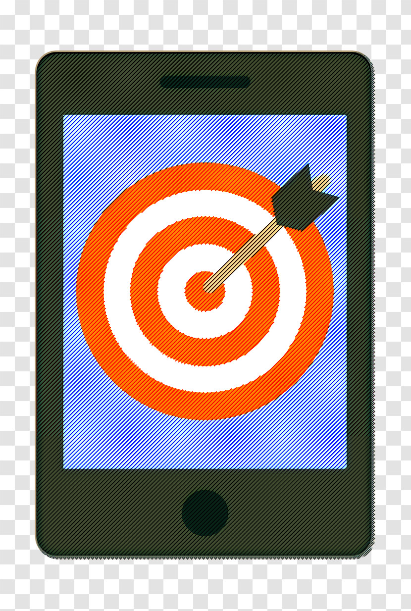 Target Icon Smartphone Icon Digital Marketing Icon Transparent PNG