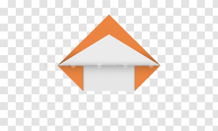 Line Triangle - Orange Transparent PNG