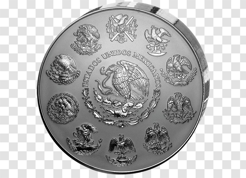 Aztec Calendar Stone Mexico City Silver Coin Transparent PNG
