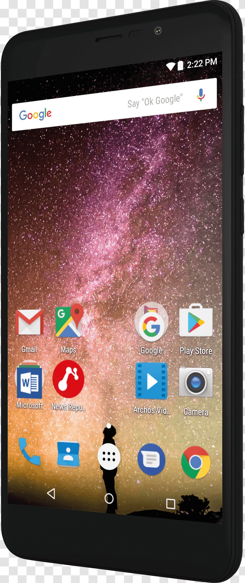 ARCHOS 50 Saphir Telephone Archos Smartphone 13,97 Cm IPS 8GB Power Core 55 4G - Display Device - Android Transparent PNG