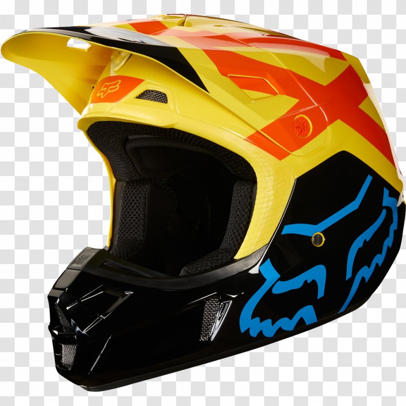 Motorcycle Helmets Fox V2 Preme MX Helmet Navy Mastar Racing Nirv - Supermoto Transparent PNG