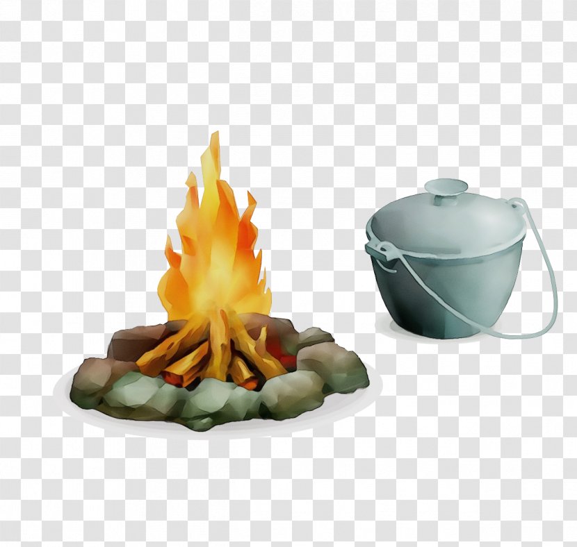 Campfire Cartoon - Ceramic Torch Transparent PNG