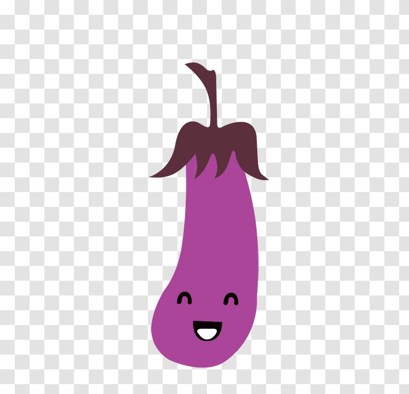 Eggplant Vegetable Cartoon Clip Art - Purple - Hand-painted Transparent PNG