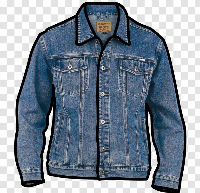 Denim Jean Jacket Jeans Clothing - Sleeve - Ear Hole Transparent PNG
