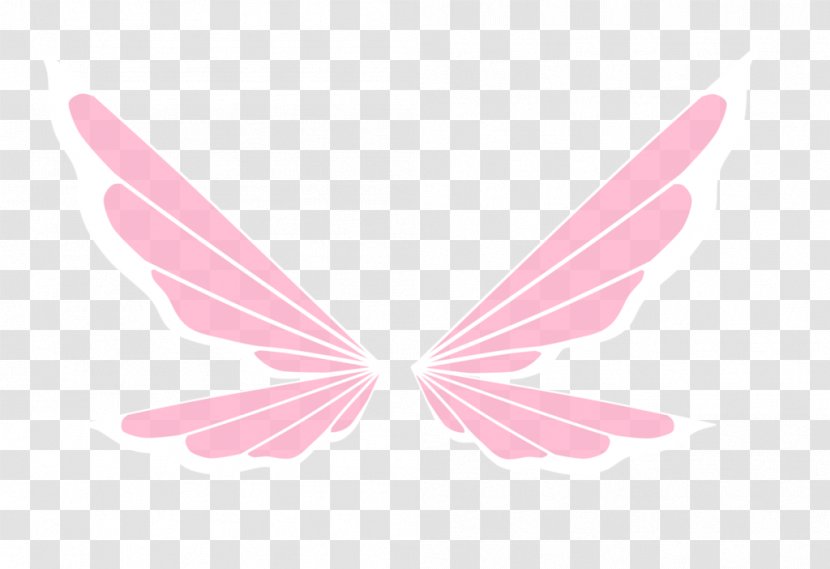 Pink M - Wings Style Transparent PNG