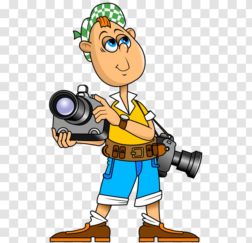 Photographer Cartoon Illustration Transparent PNG