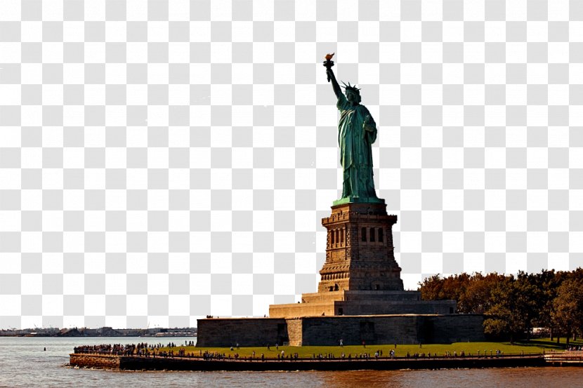 Statue Of Liberty Ellis Island Central Park New York Harbor - Sky - USA Transparent PNG