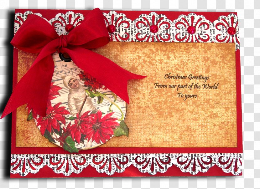 Floral Design Christmas Ornament Greeting & Note Cards - Flower Transparent PNG