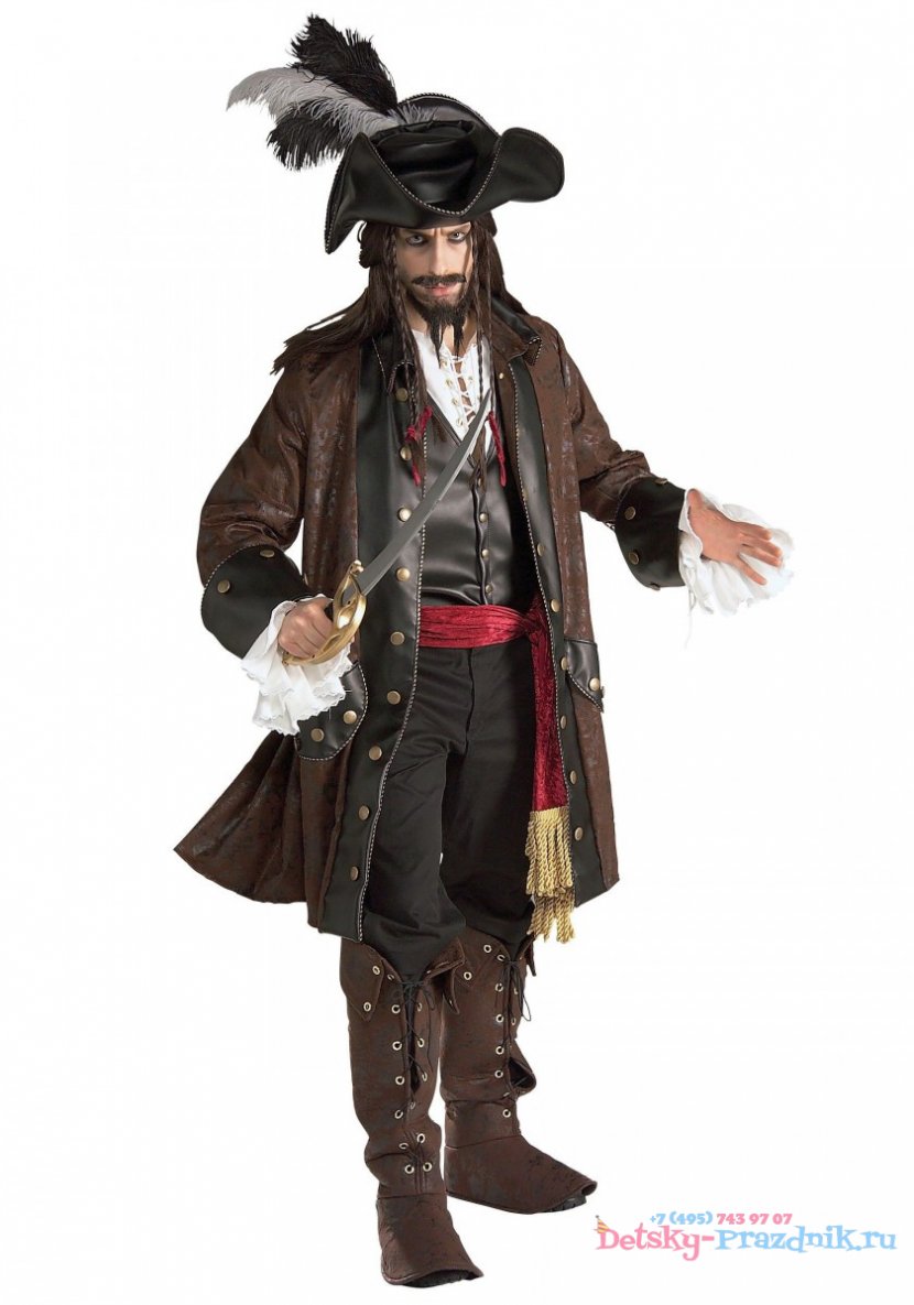 Jack Sparrow Halloween Costume Piracy Male - Cosplay - Pirate Transparent PNG
