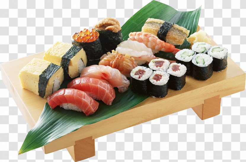 Sushi Japanese Cuisine Fusion Sashimi California Roll - Image Transparent PNG