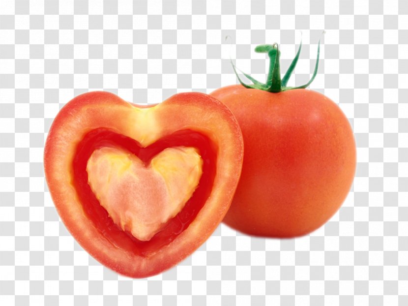 Cherry Tomato Heart Vegetable Fruit Food - Plum - Printed Material Love Tomatoes Transparent PNG
