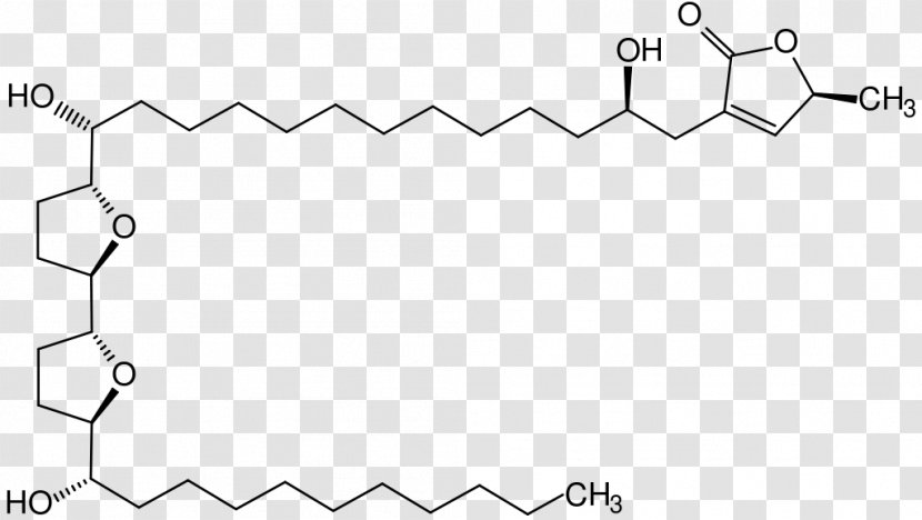 Bullatacin Acetogenin Lactone Annonaceae Molar Mass - Asimicin - Graviola Transparent PNG