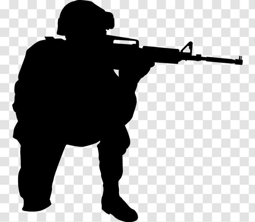 Soldier Wall Decal Sticker Military - Silhouette Transparent PNG