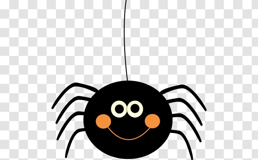 Spider Halloween Arachnophobia Clip Art - Smiley - Holloween Clipart Transparent PNG