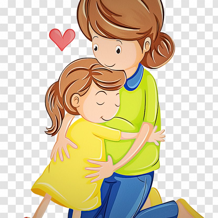 Cartoon Child Clip Art Toddler Sharing - Happy - Mother Transparent PNG