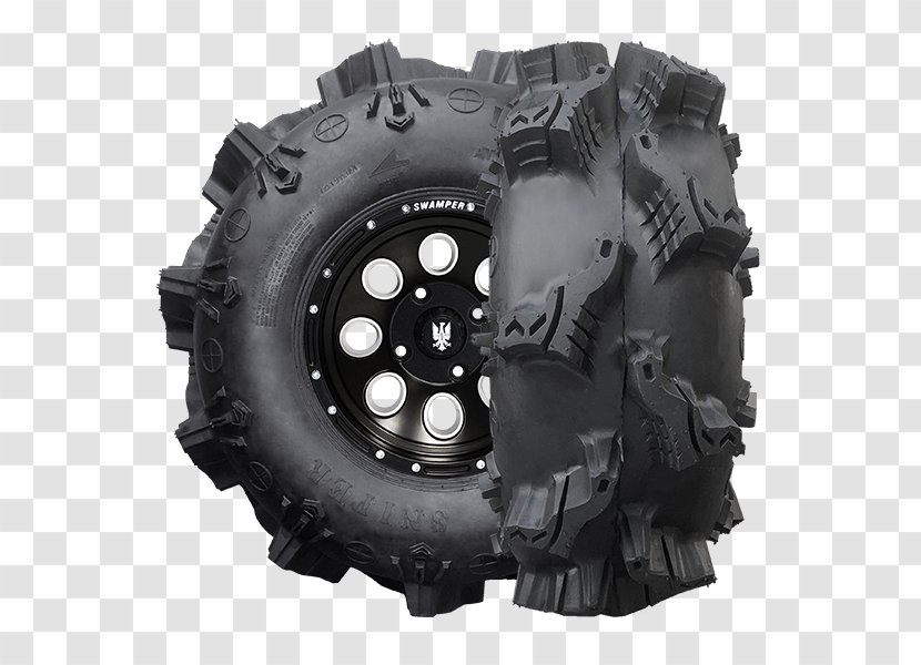 Tread All-terrain Vehicle Tire Side By Wheel - Puncture Resistance - Motorcycle Transparent PNG