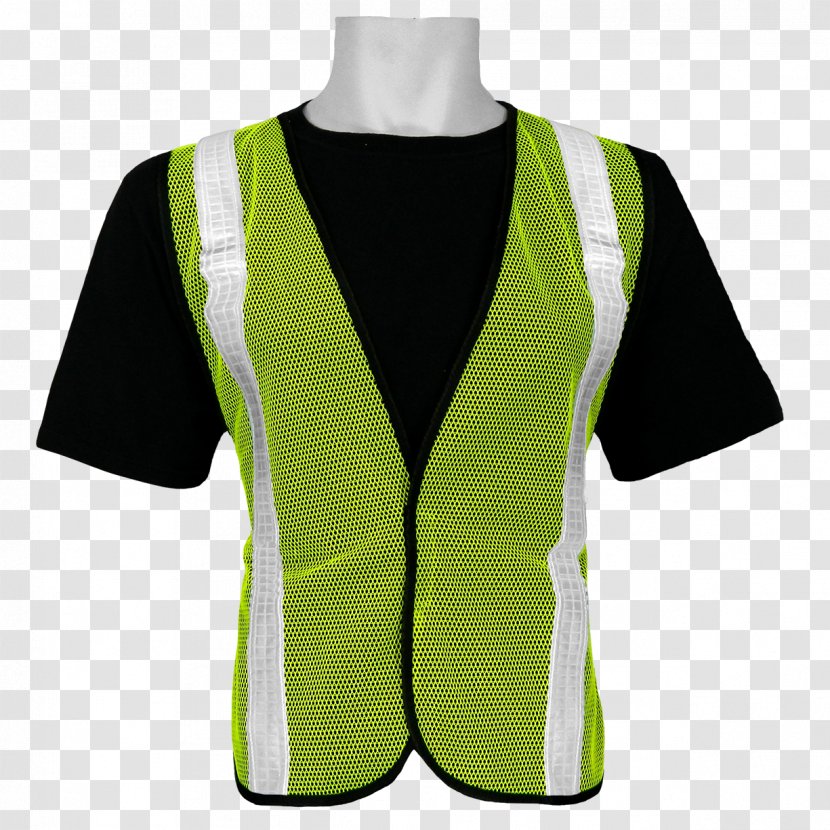 Outerwear Jacket Sleeve - Safety Vest Transparent PNG